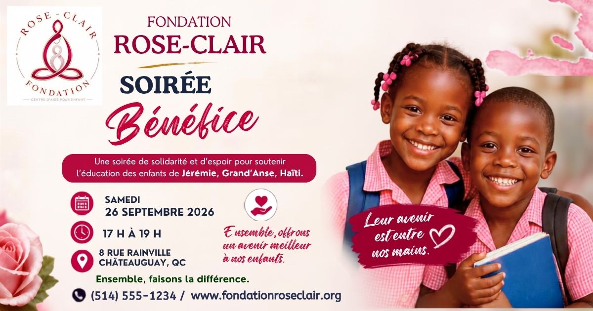 Soirée-bénéfice Fondation Rose-Clair